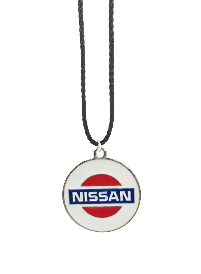 نيسان شعار السيارة الداخلية قلادة معدنية معلقة قلادة سلسلة الديكور - Image 2
