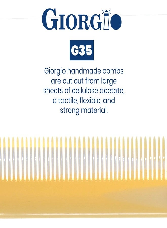 Giorgio G35 Handmade Fine Tooth Pocket Comb for Men, Mustache and Beard Comb for Men, Travel Combs for Everyday Grooming or Styling Hair, Saw Cut and Hand Polished (4.6") - Image 5