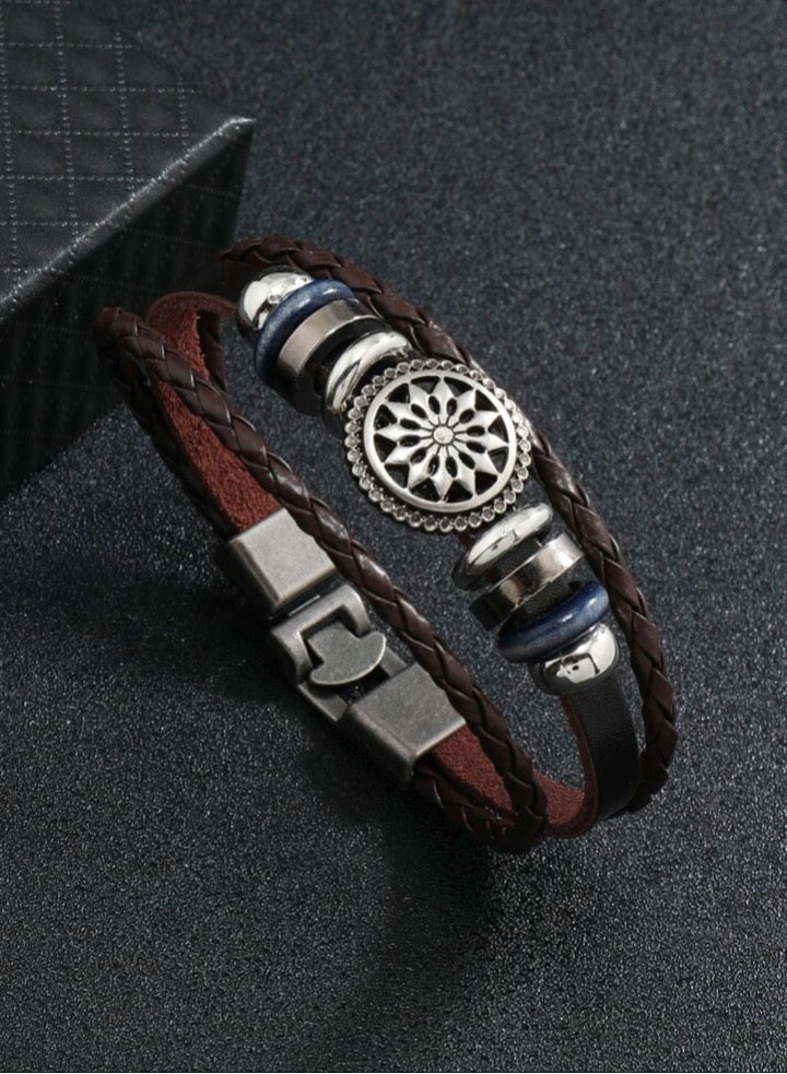 Luxury Concept Elegant High Quality Of PU Leather Bracelet For Men - Image 1