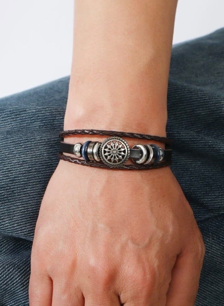 Luxury Concept Elegant High Quality Of PU Leather Bracelet For Men - Image 2