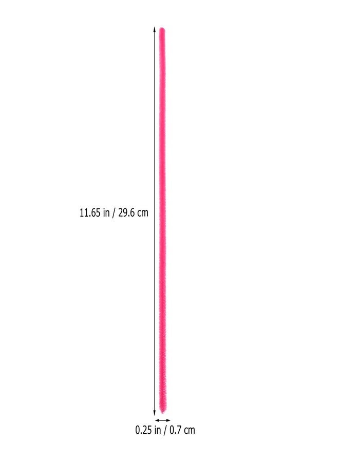 KALLORY 500 Pcs Pink Pipe Cleaners Christmas Pipe Cleaners Pastel Valentines Day Chenille Stems for DIY Hand Arts Chenille Stems for Flowers Wrapping Party Decorations - Image 2