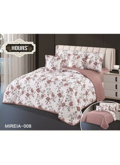Hours Compressed double-sided floral bed comforter set, 6 pieces, size 240 * 220 cm  - Image 1