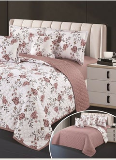 Hours Compressed double-sided floral bed comforter set, 6 pieces, size 240 * 220 cm  - Image 2