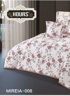 Hours Compressed double-sided floral bed comforter set, 6 pieces, size 240 * 220 cm  - Image 3