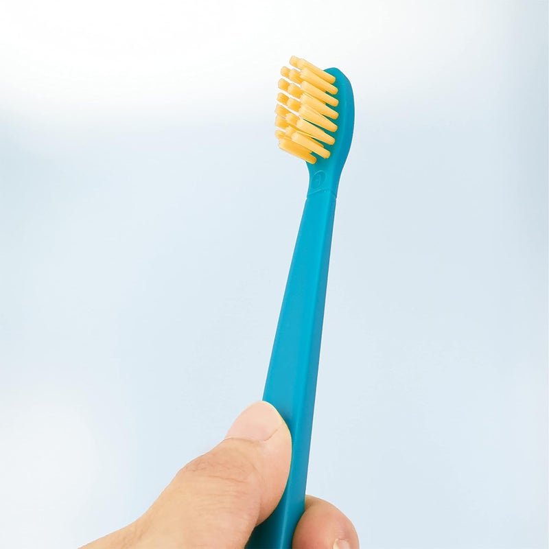 Flipper Fun Twigo BPA Free Extra Soft Toothbrush for Kids,Twin Pack,Oral Care Soft Bristles, Safe Toothbrushing,Made in Malaysia – Orange & Blue,3Y+ - Image 2