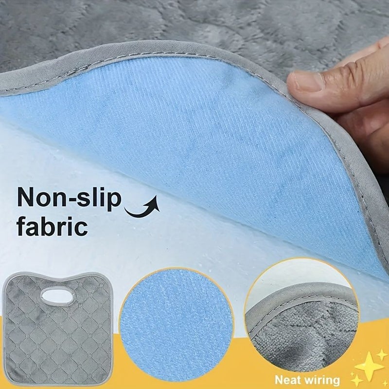 Grey Soft Breathable Safety Chair Pad Compatible for Car Seats High Chairs Strollers Machine Washable - Image 5