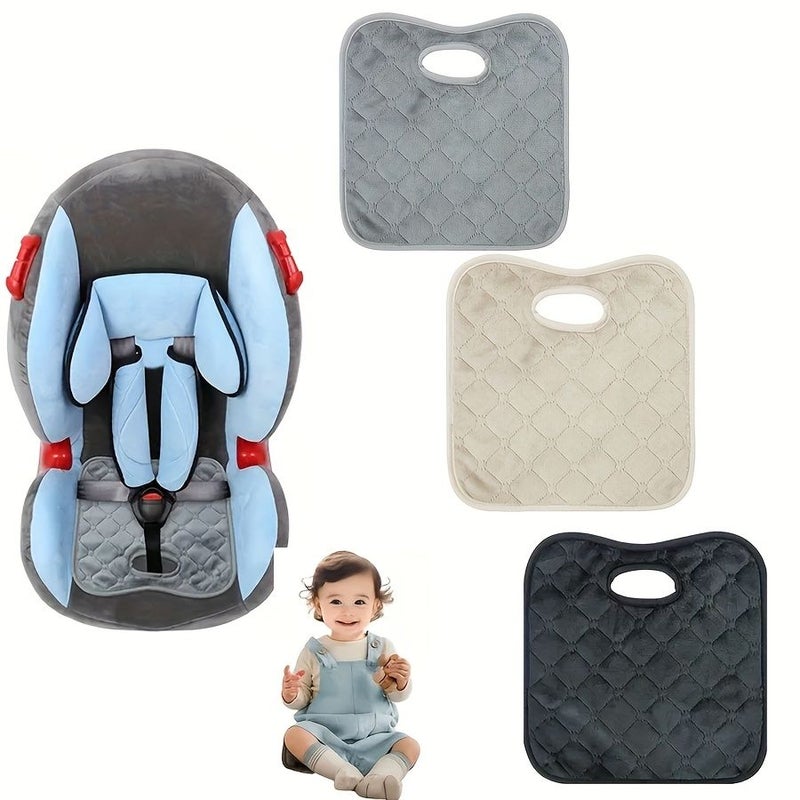Grey Soft Breathable Safety Chair Pad Compatible for Car Seats High Chairs Strollers Machine Washable - Image 1