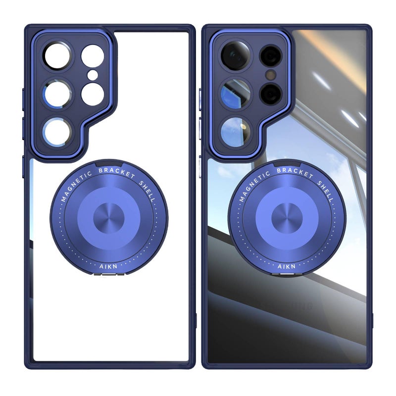 MagSafe Samsung Galaxy S26 Ultra Scratch Resistant Protective PC Case for Samsung S26 Ultra Samsung S26 and Kickstand in Blue - Image 1