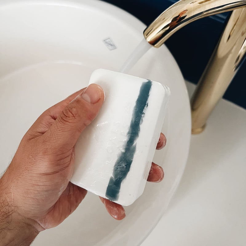 Oars + Alps Shea Butter, Coconut Oil Supermoisture Moisturizing Bar Soap for Men, Deep Cleaning Soap, Made with Clean Ingredients, All Skin Types, Cruelty Free, Paraben Free, Travel Size, 1pk, 6oz - Image 4