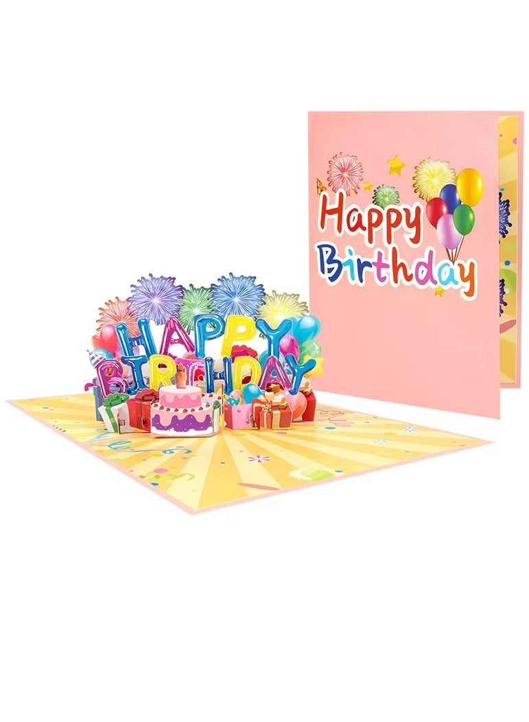 3D Pop Up Birthday Card, Greeting Card, Birthday Gift for Mom, Women, Men, Kids, Dad, Father, Wife