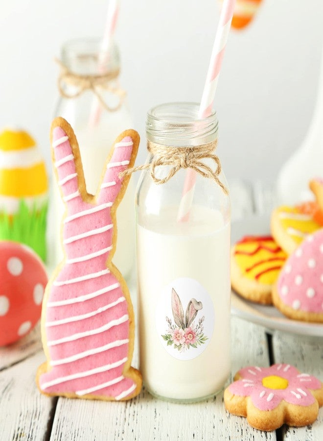 Whaline 1000Pcs Easter Stickers Floral Religious Stickers Watercolor Bunny Egg Christian Round Sticker He is Risen Print Label Self-Adhesive Sticker for Spring Easter Holiday Party 1.5Inch 6 Design - Image 4