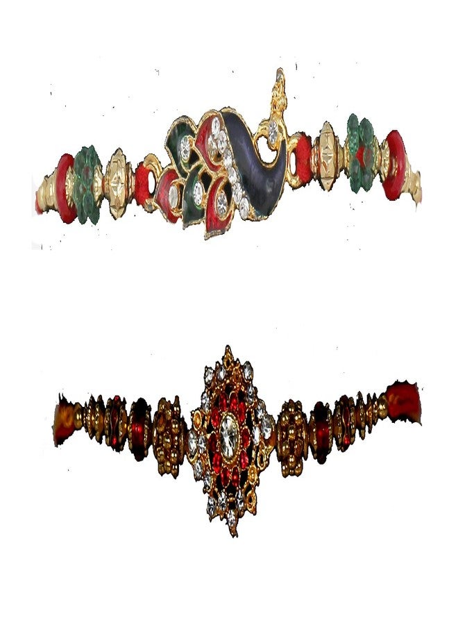 كارتك مصمم كارتيك راخي لبهايا بهابهي مع رولي وشوال KAR 111 - Image 1