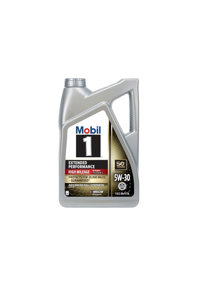 Mobil 1 Extended Performance High Mileage Full Synthetic Motor Oil 5W30 5 Quart - Image 4