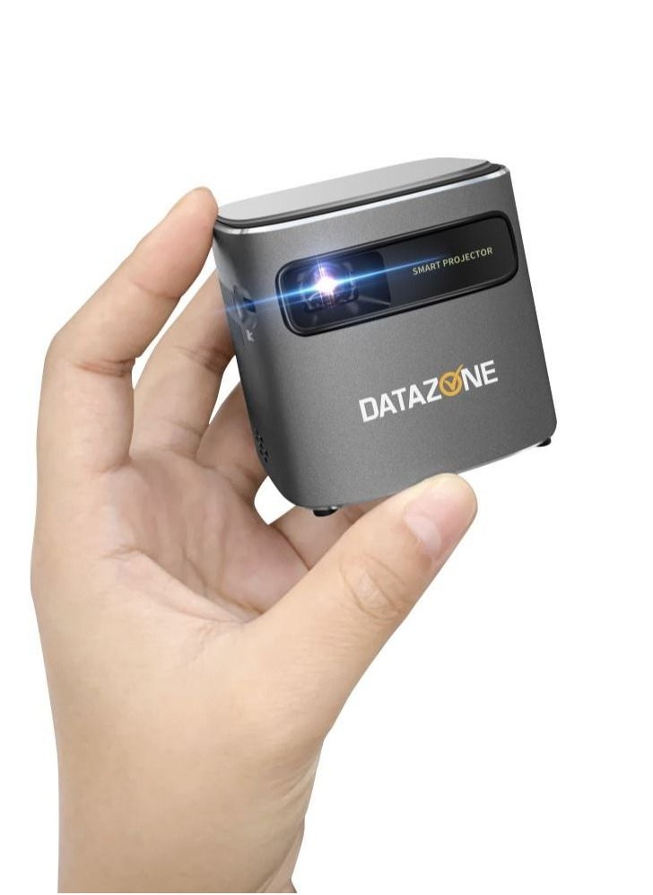 Datazone Datazone Smart Wi-Fi Mini Projector, 2100 Lumen Portable Projector, Built-in Speaker Movie Projector 100 Inch Picture, 1.5-Hour Video Playtime Works with iPhone Airplay DZ-SP047  - Image 1