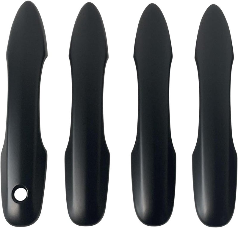 BENXUTO Door Handle Cover Trim Compatible with Toyota Camry 2018-2025 /Corolla 2019-2025 /Avalon 2019-2022 /Pruis Hatchback 2016-2024 Accessories Exterior Door Handles without Smart Key Holes Matte Black ABS - Image 1