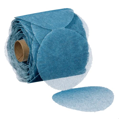 3M Blue Net Disc Roll 36450 3 in 120 Grade 100 Pack Best in Class Virtually DustFree Abrasive Sheet Roll - Image 1