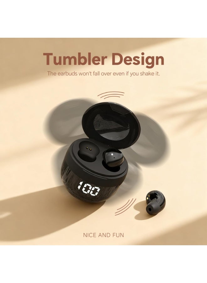 سماعات أذن صغيرة غير مرئية لاسلكية تعمل بالبلوتوث، سماعات أذن صغيرة مخفية صغيرة الحجم للعمل، سماعات رأس صغيرة، سماعة أذن لاسلكية غير مرئية للنوم IPX5 مقاومة للماء لقنوات الأذن الصغيرة - Image 2