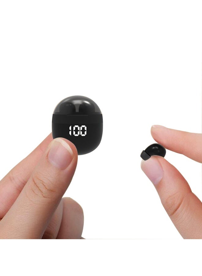 سماعات أذن صغيرة غير مرئية لاسلكية تعمل بالبلوتوث، سماعات أذن صغيرة مخفية صغيرة الحجم للعمل، سماعات رأس صغيرة، سماعة أذن لاسلكية غير مرئية للنوم IPX5 مقاومة للماء لقنوات الأذن الصغيرة - Image 1