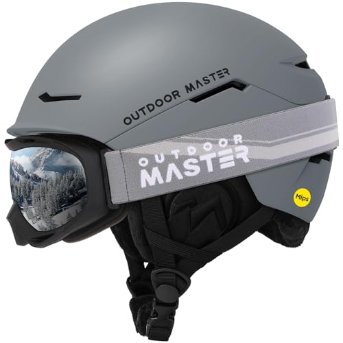 OutdoorMaster ELK MIPS Ski Helmet & Goggles - Men, Women & Youth Snowboard Set - Image 1