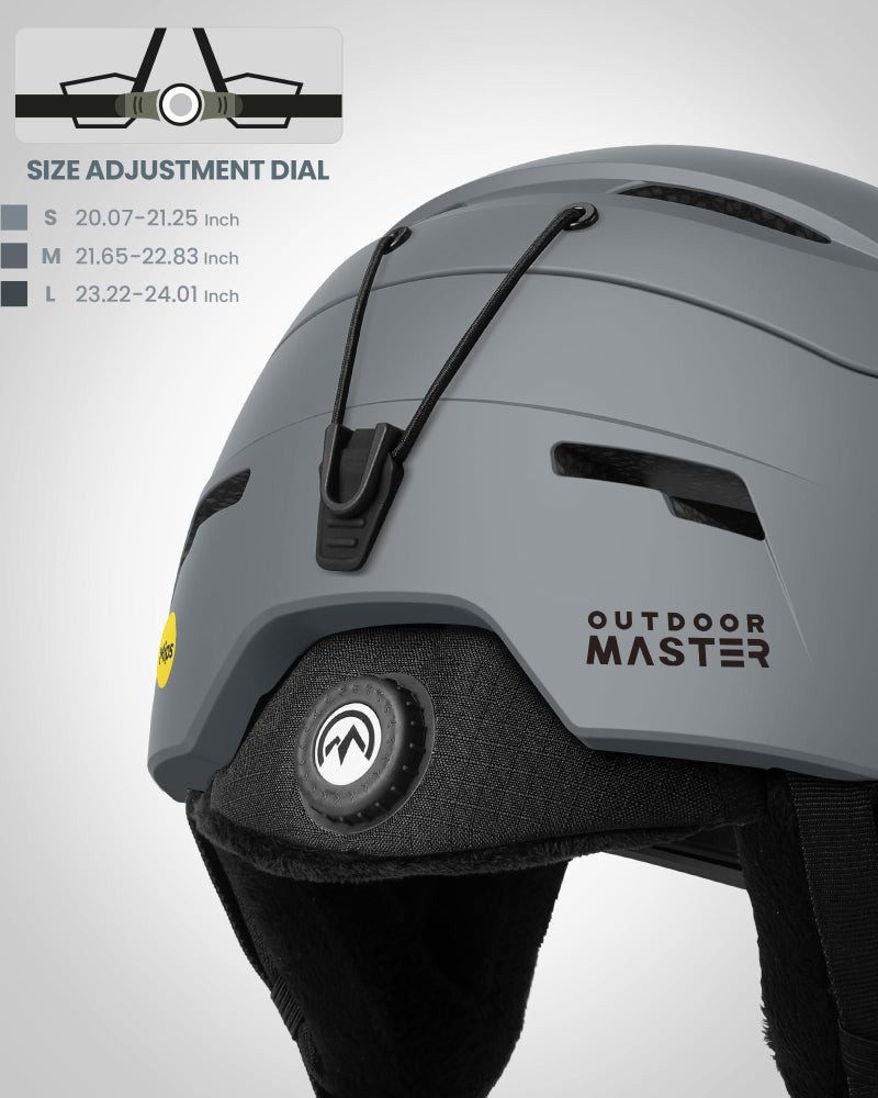OutdoorMaster ELK MIPS Ski Helmet & Goggles - Men, Women & Youth Snowboard Set - Image 3