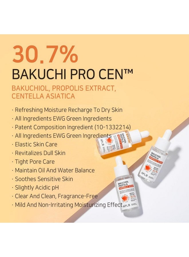 ايه بي ال بي سيروم أمبولة باكوتشيول بروبوليس من APLB | باكوتشي برو سين™ 30.7%، 1.35 أونصة سائلة/عناية بالبشرة الكورية، علاج التجاعيد، العناية بمرونة البشرة، تنشيطها لبشرة ناعمة ومُحسّنة الملمس. - Image 3