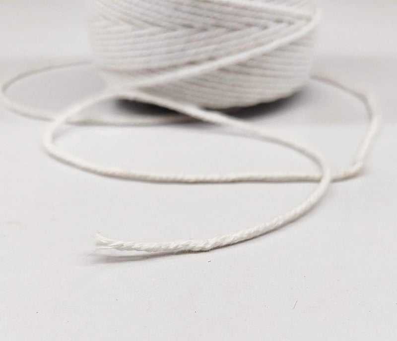 ProKart Twisted Piping Macrame Cotton Cord/Dori Thread & Candle Making (35 Meters, 1.5 mm) for Macrame DIY and Other Projects (Bleach White) - Image 4