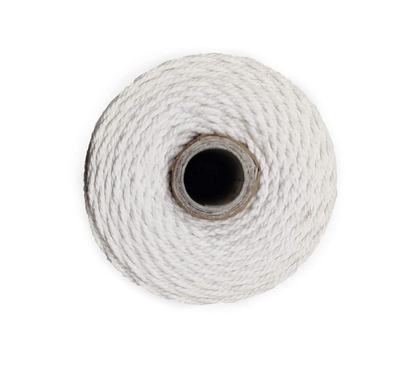 ProKart Twisted Piping Macrame Cotton Cord/Dori Thread & Candle Making (35 Meters, 1.5 mm) for Macrame DIY and Other Projects (Bleach White) - Image 3