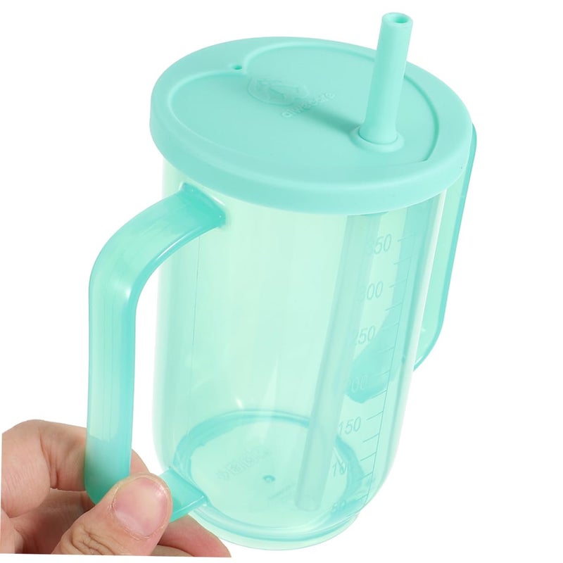 2pcs Adaptive Spill Proof Sippy Cup with Handles for Bedridden Elderly Patients Leak Resistant Lightweight Feeding Cup - Image 5
