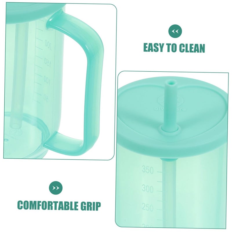 2pcs Adaptive Spill Proof Sippy Cup with Handles for Bedridden Elderly Patients Leak Resistant Lightweight Feeding Cup - Image 4