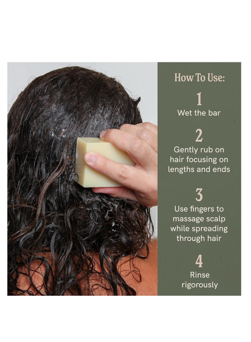 J·R·LIGGETT'S Hair Conditioner Bar | Plant Based Ingredients | Zero Waste Biodegradable, Sulfate & Cruelty Free | Leaves Hair Healthy, Clean, Soft and Conditioned | Eco Friendly 3 Pack 3.5oz - Image 3