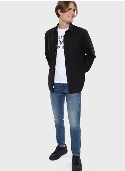 American Eagle Pocket Detail Button Down Shirt