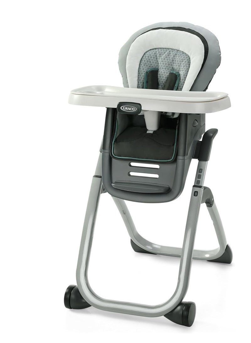 جراكو كرسي الطعام DuoDiner DLX 6 في 1 من كاجين - كرسي طعام للأطفال قابل للتحويل إلى مقعد داعم ومقعد للأطفال، مع دعم لجسم الرضيع، وحزام أمان بخمس نقاط، وإمكانية تعديل وضعية الاستلقاء وصينية طعام. - Image 1