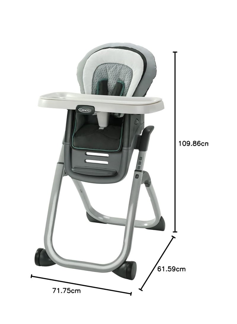 جراكو كرسي الطعام DuoDiner DLX 6 في 1 من كاجين - كرسي طعام للأطفال قابل للتحويل إلى مقعد داعم ومقعد للأطفال، مع دعم لجسم الرضيع، وحزام أمان بخمس نقاط، وإمكانية تعديل وضعية الاستلقاء وصينية طعام. - Image 2