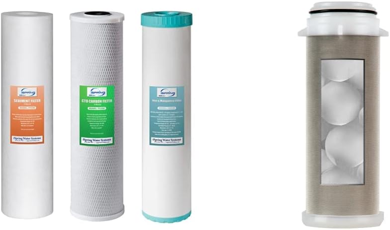iSpring iSpring F3WGB32BM Whole House Water Filter Set with Spin Down Sediment Replacement Cartridge Pack of 1  - Image 1