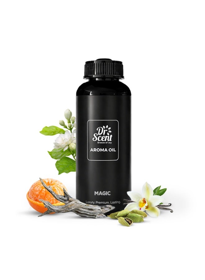 Dr Scent Diffuser Aroma Magic, Feel the Spicy Notes of Mandarin Orange, Sweet Floral Notes of Jasmine, with Medium White Woods Finish (170ml) - Image 1