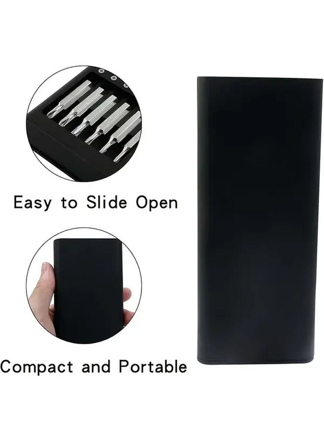 24 في 1 مجموعة مفك بريسيجن أسود للإلكترونيات وإصلاح الهاتف والساعة والكمبيوتر - Image 5