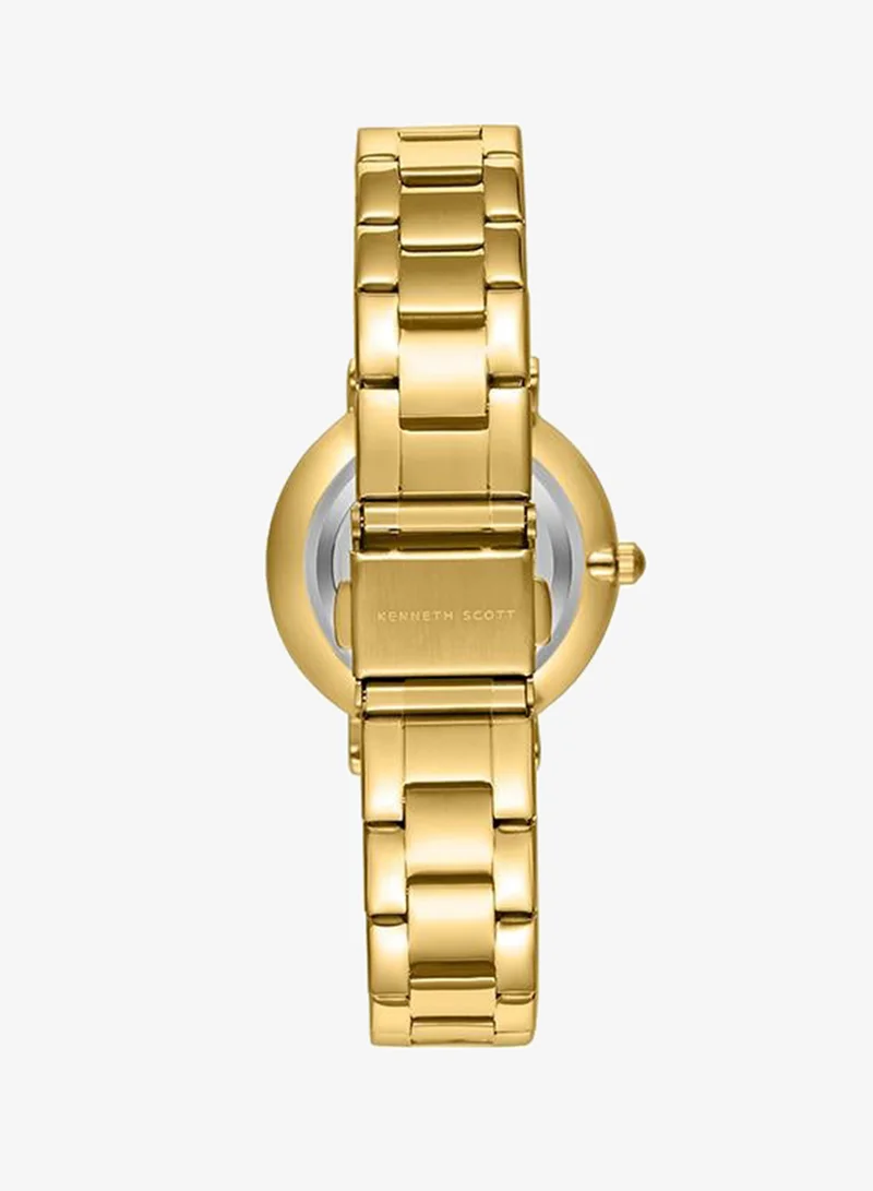 Kenneth Scott green Women's Stainless Steel Analog Watch K23536-GBGG - 32.5 mm for Women | Best Price UAE
