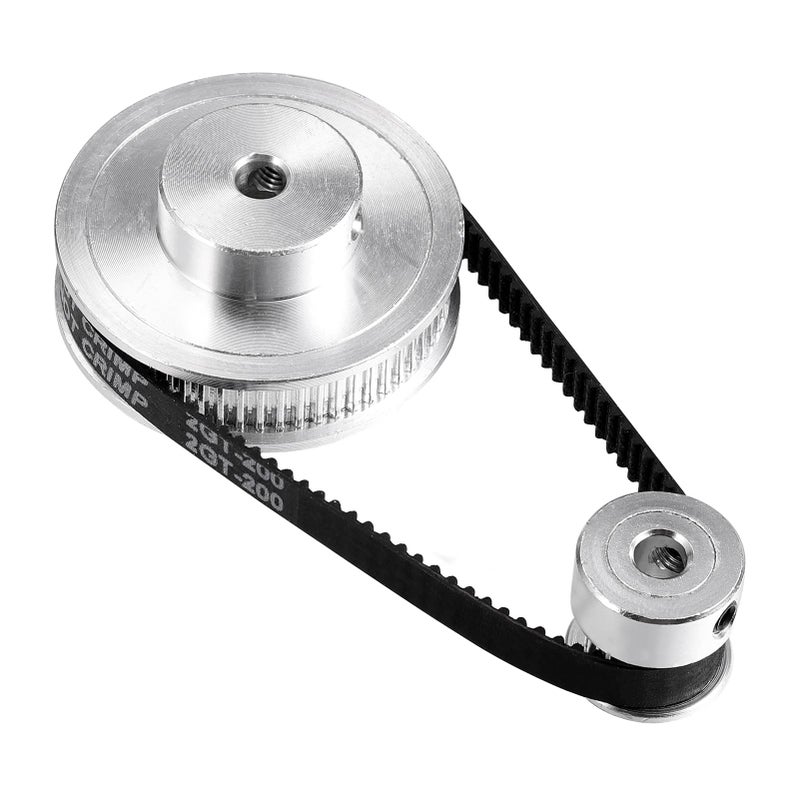 Synchronous Wheel Timing Belt Kit Aluminum Pulley Stepper Motor 3D Printer Accessory - Image 2
