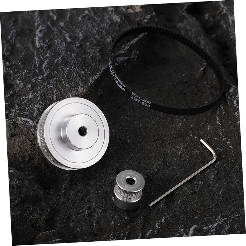 Synchronous Wheel Timing Belt Kit Aluminum Pulley Stepper Motor 3D Printer Accessory - Image 3