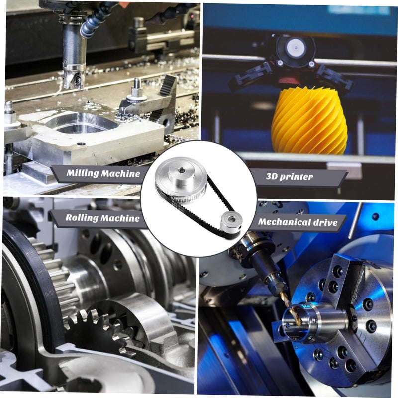 Synchronous Wheel Timing Belt Kit Aluminum Pulley Stepper Motor 3D Printer Accessory - Image 5