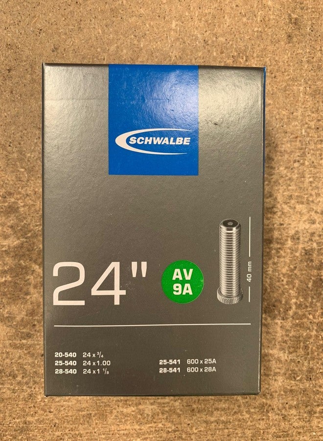Schwalbe AV9A 24 x 1 inch Inner Tube with Schrader Valve by Schwalbe - Image 1