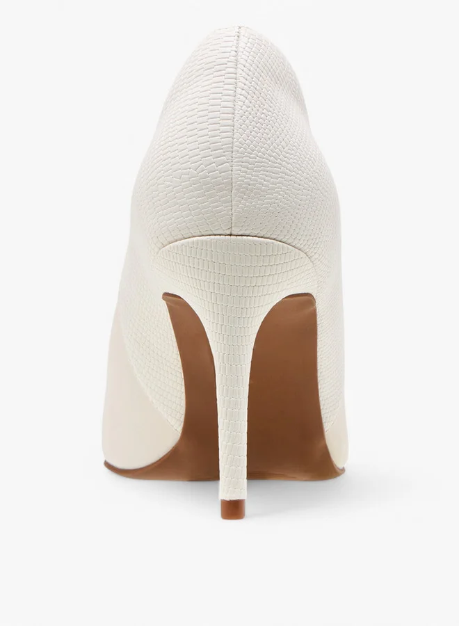 ELLE Women's Solid Pointed Toe Pumps with Stilettos Heels