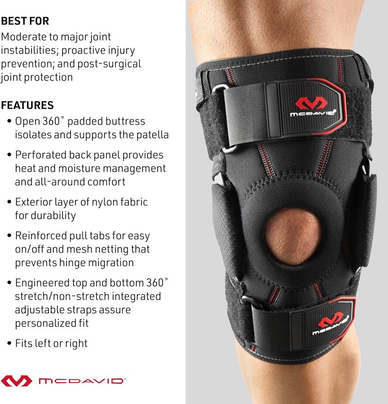McDavid Level 3 Knee Brace with Dual Disk Hinges - Medium Support for Pain Relief and Stability - Image 5