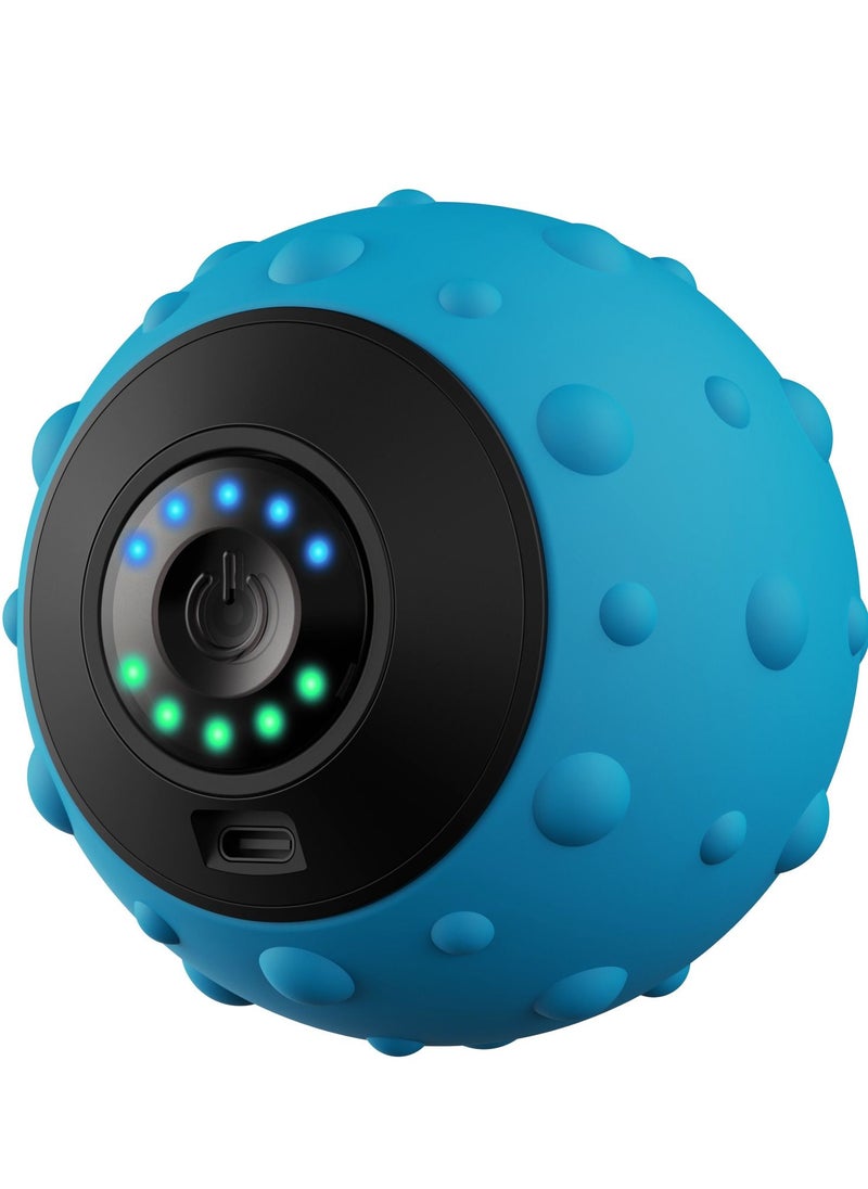 Ru syanl Electric Vibration Silicone Massage Ball for Fitness 5 Gears Speed Muscle Relaxation Massage Tool Blue  - Image 1