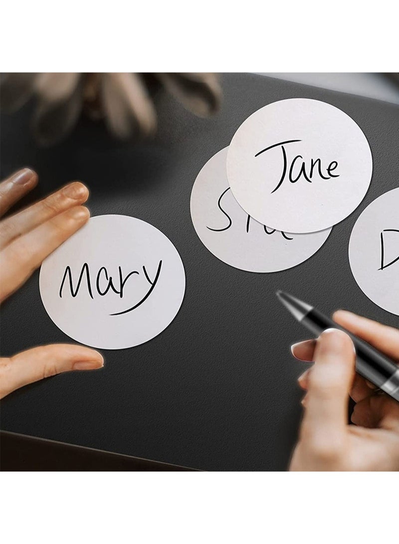 Colorful Round Thermal Label, Waterproof Multi-Purpose Self-Adhesive Name Tags Coding for DIY 50.8mm*50.8mm 500Pcs (Green) - Image 3