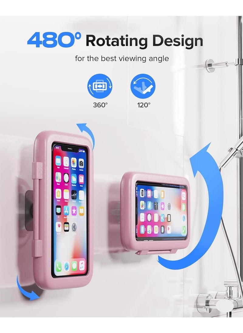 Generic - Waterproof Shower Phone Holder – 480° Rotatable, Anti-Fog Touch Screen Case for Bathroom, Shower. - Image 1