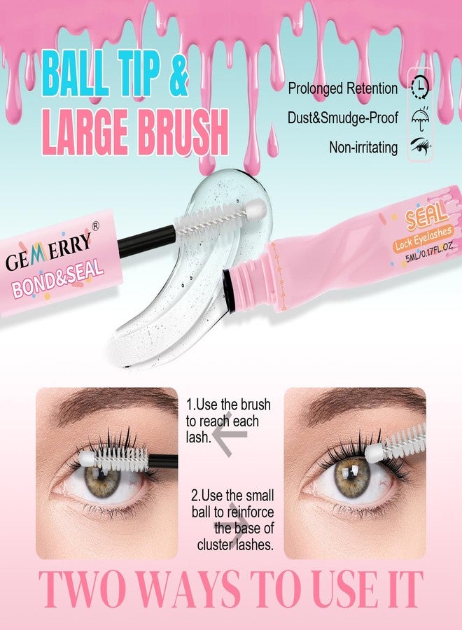 GEMERRY Lash Bond and Seal Waterproof Lash Cluster Glue Eyelash Glue for Eyelash Clusters DIY Use at Home - Image 4
