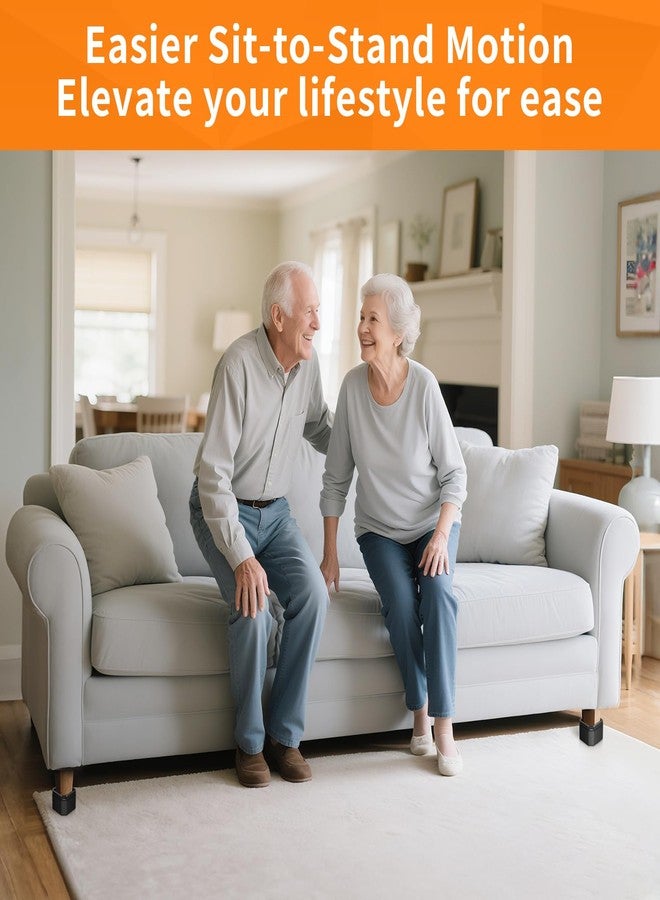 ZDDLOINP 4 Pack Furniture Risers Adjustable Bed Risers 2 Inch, Square Bed Lifts Risers Heavy Duty Bed Risers Stackable Risers for Bed, Sofa, Desk, Table, Dresser, Couch Supports up to 2000 Lbs - Image 5