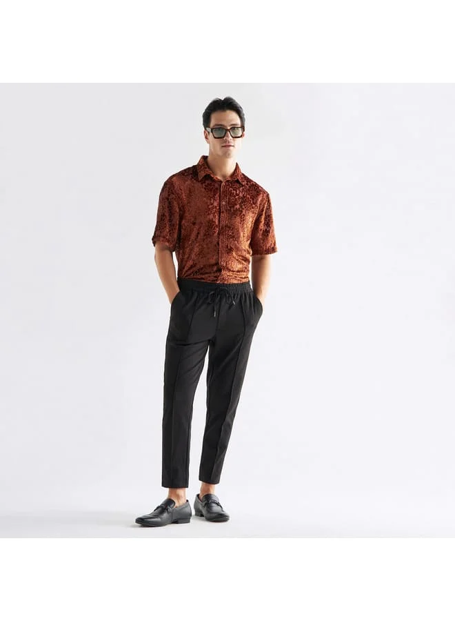 Splash FAV Floral Burnout Velour Shirt