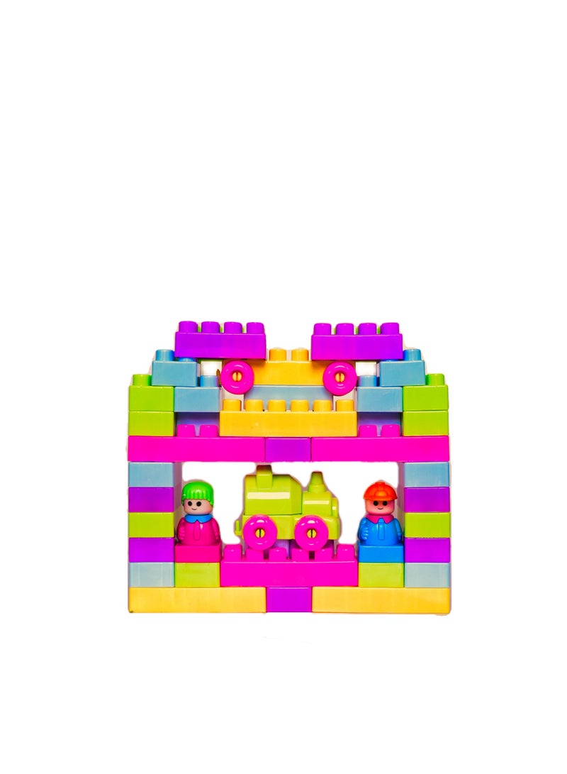 Building Blocks Play & Learn Set | 54 Pcs Educational Construction Toy | Creative IQ Development Blocks For Kids 3+ Years - Image 3